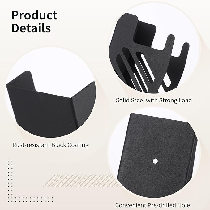 OMISTAR 2 Pcs Jack Stand Wall Mount Organizers, Heavy Duty Jack Stand Holders, Solid Steel Vertical Storage Racks, Car Tower Trailer Accessories for Garage, Fit 2 & 3 Ton Jack Stands