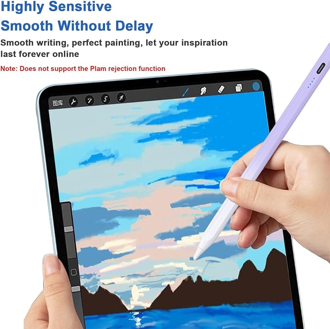 Stylus Pens for Touch Screens Power-Display Tablet Pen POM Tip Magnetic Digital