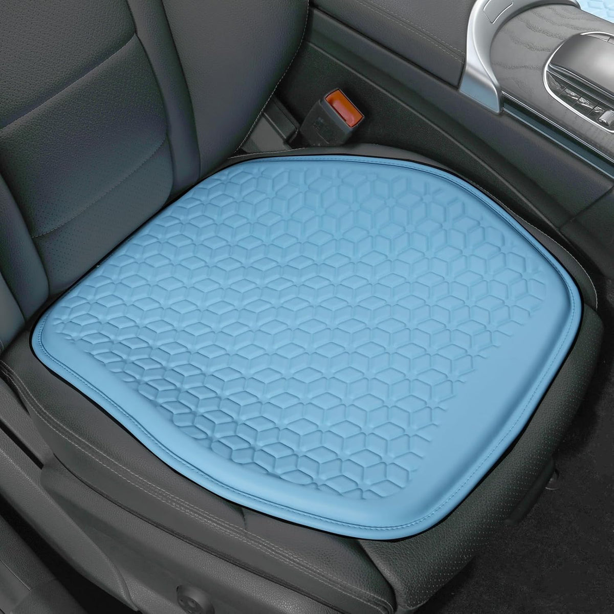 Thin Cool Gel Seat Cushion PU Leather for Car Seat Office Chair
