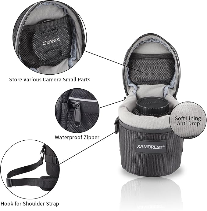 Camera Lens Case Lens Bag Compatible)