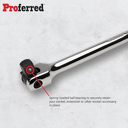 Proferred S41201 Flex Handle, Breaker Bar, 1/2" Drive, 15"