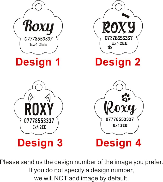 EDSG Cat Dog Tags Personalized for Pets, Dog Name Tags Cat Name ID Tag, Engraved Dog Tags Dog ID Tags Small Glitter Bling ID Tag Paw Print for Cat Pet Dog Puppy(Blue,Design 1)