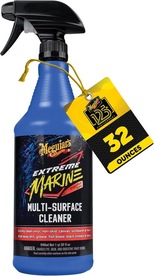 Meguiar's Extreme Marine Multi-Surface Cleaner - Pro RV & Marine Detailing Spray, 32 Oz | Removes Dirt, Grime & Stains