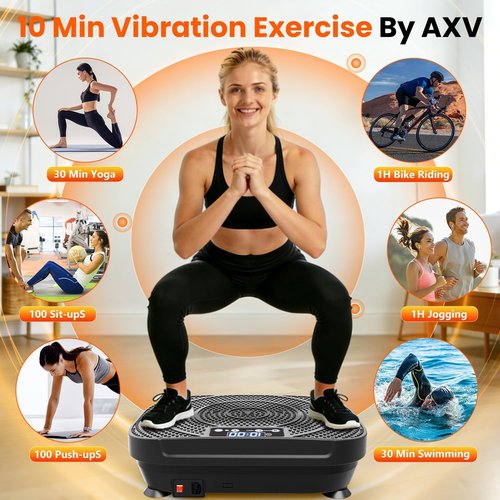 AXV Vibration Plate - Full Body Shaker Machine for Weight Loss & Lymphatic Drainage | Fitness Gym Equipment
