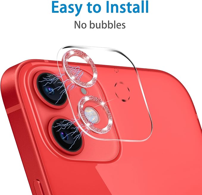 Dengduoduo 3 Pack Tempered Glass Camera Lens Protector