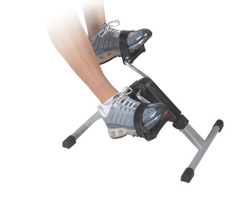 Drive Medical RTL10273 Deluxe Folding Pedal Exerciser with Electronic Display for Legs and Arms, Under Desk Bike Pedal Exerciser, Fully Assembled, No Tools Required, Black