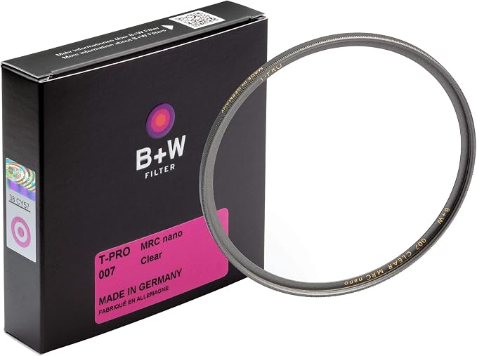 B + W Clear Protection Filter for Camera Lens – Ultra Slim Titan Mount