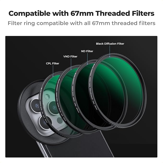 K&F CONCEPT 6.1 inch Magnetic Lens Filter Mount Adapter