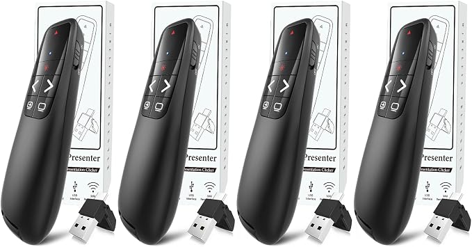 Wireless Presentation Clicker PowerPoint Presenter Remote: Clicker