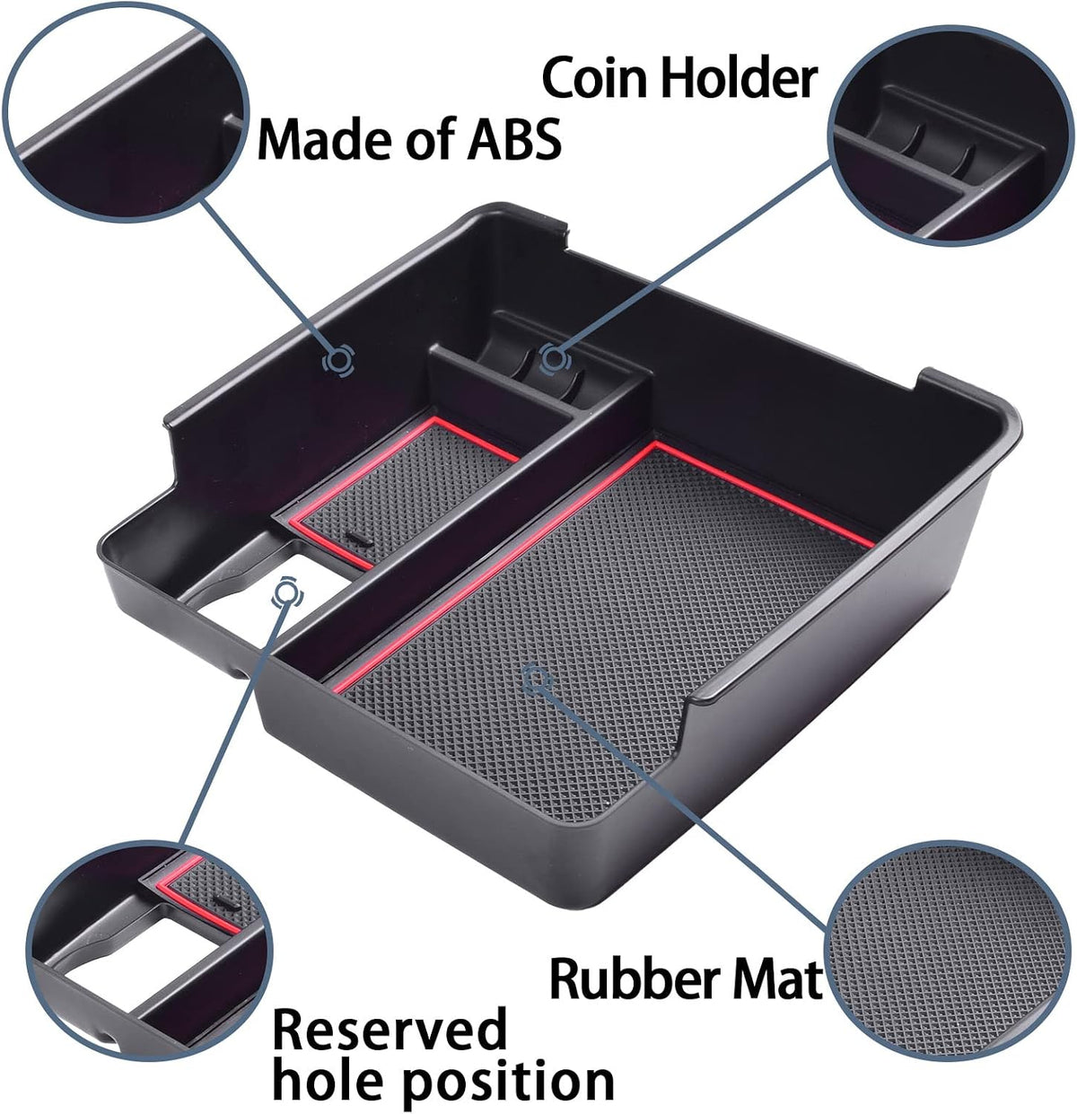 Center Console Organizer Tray for 2022-2026 Nissan Frontier Pickup Truck