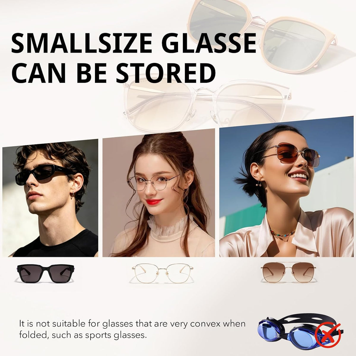 LEIWOOR Cute Cloud Magnetic Leather Sunglass Car Visor Clip Case Holder