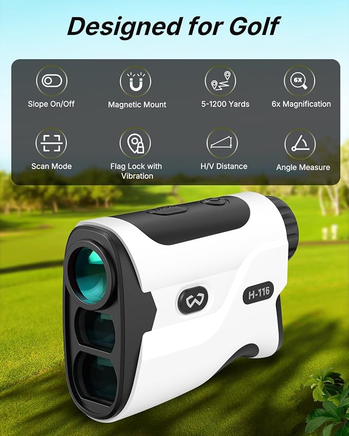 WOSPORTS Golf Rangefinder with Slope