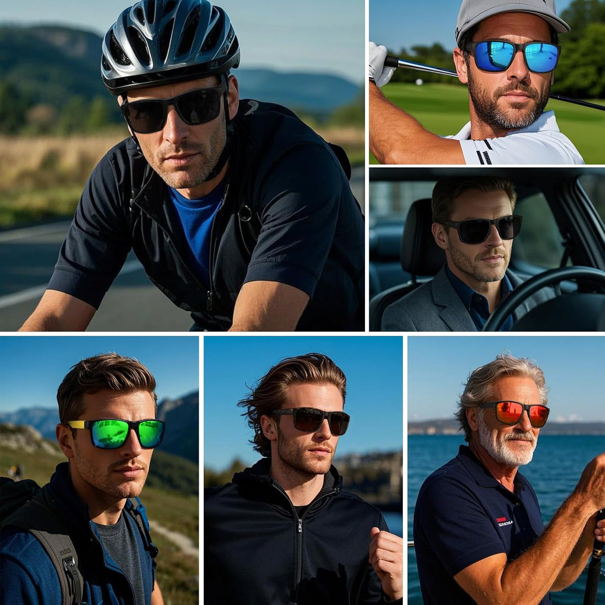 Skiennix Sports Polarized Sunglasses - UV Protection & Unbreakable Design | Ideal for Driving, Running, Fishing, Hiking