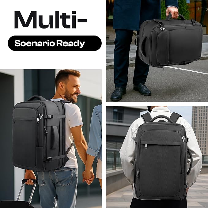 Carry on Backpack, Extra Large 55L Travel Backpack TSA Approved, Expandable