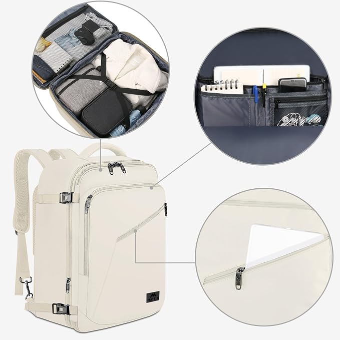 MATEIN Large Travel Backpack Women, Lightweight Carry on Backpack & Hidden