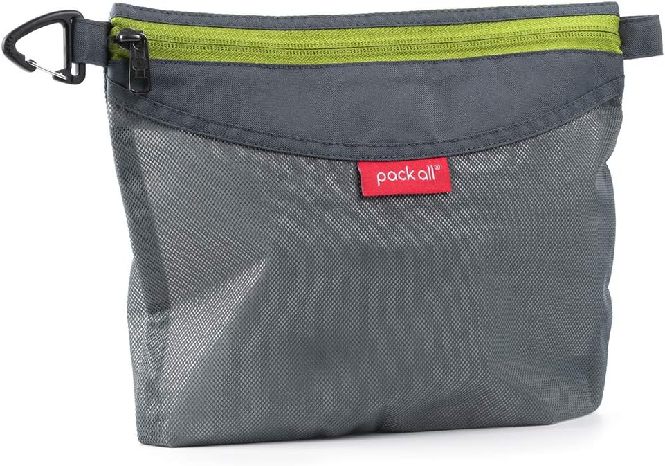 pack all Water-Resistant Zipper Pouch, Mesh Zipper Bag, 10.23"x7.48"
