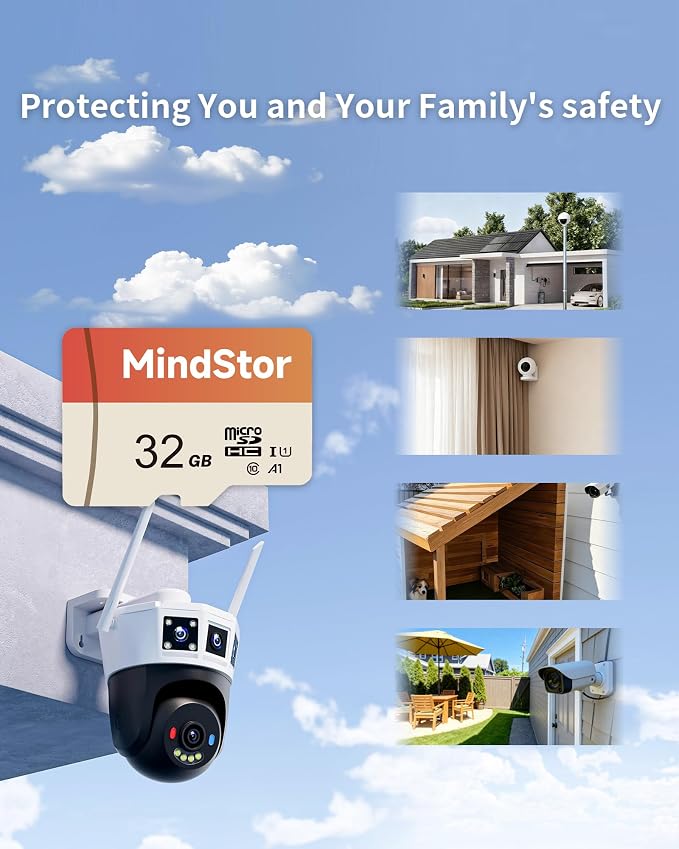 Micro SDHC 32GB Memory Card, MindStor 90MB/s Read Speed TF Card