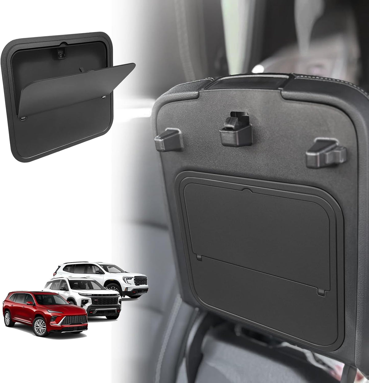 Muslogy 2PCS Console Organizer Set for 2024+ Acadia/Traverse/2025+ Enclave