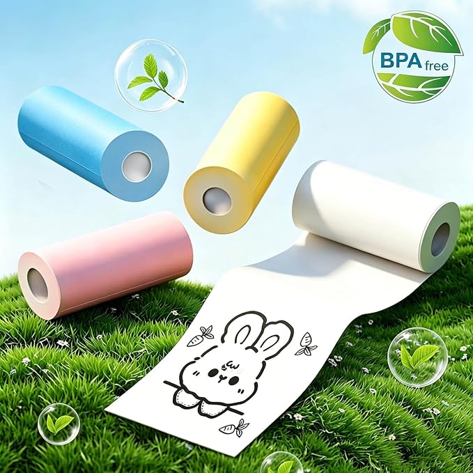 36 Rolls Kids Camera Paper Roll Refill Compatible