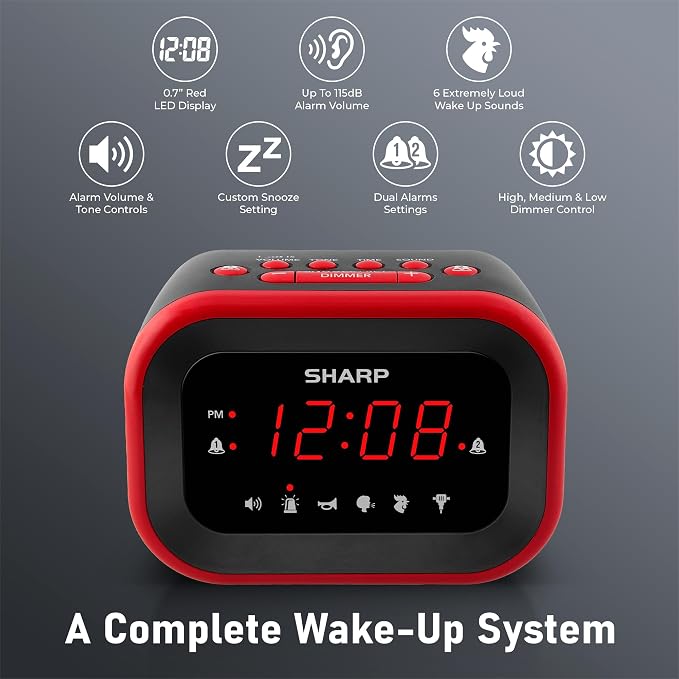 Sharp Big Bang Super Loud Alarm Clock