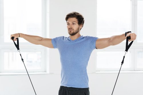 E.Z.D Resistance Bands Set: Exercise Bands with Handles, Door Anchor, Ankle Straps for Heavy Resistance Training, Physical Therapy, Muscle Training, Yoga, and Home Workouts.