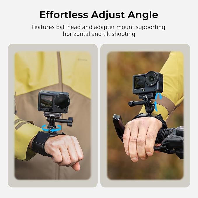 SMALLRIG Wrist Strap Mount for GoPro Hero 13/12/11/10/9 Black, for DJI Osmo