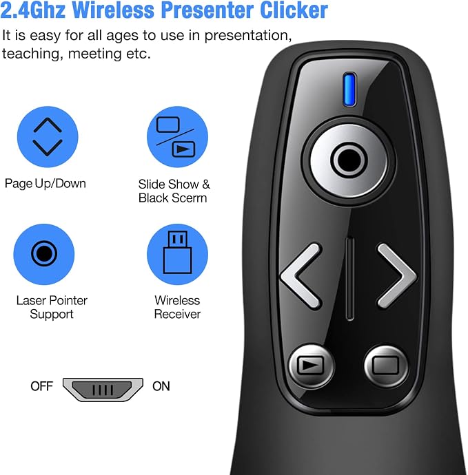 Presentation Clicker Wireless Presenter Remote
