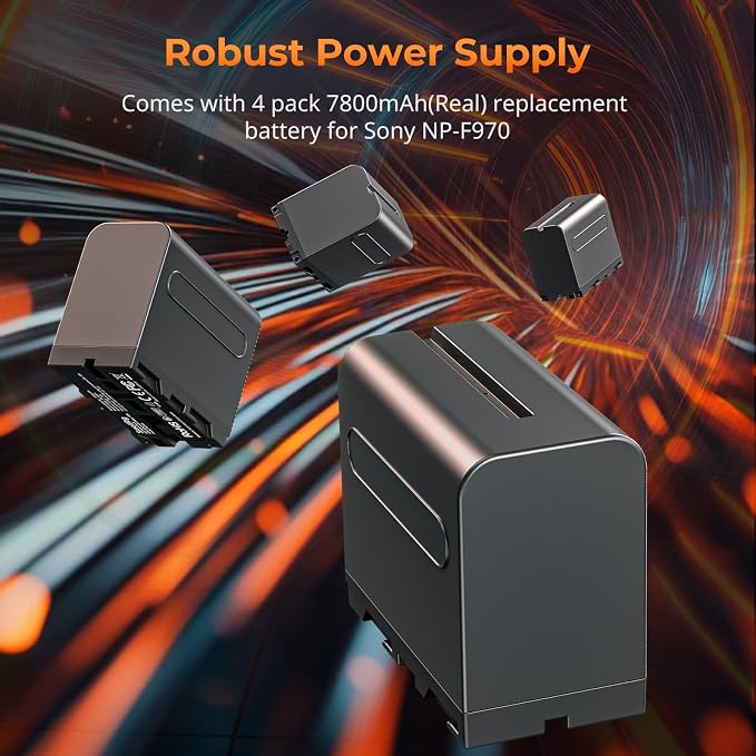 SmallRig 4 Pack 7800mAh Replacement Battery