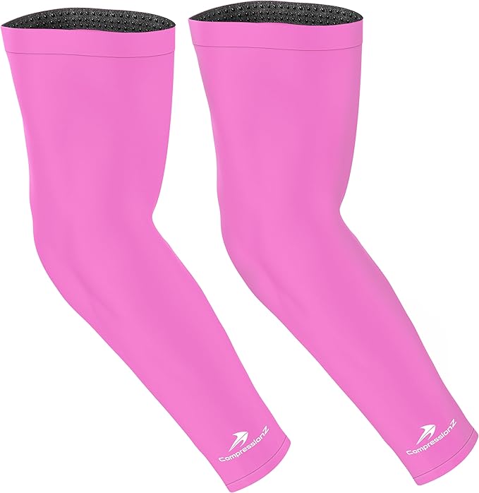 CompressionZ Compression Arm Sleeves for Men & Women| Cooling UV Sun Protection Elbow Pain Relief for All Sports and Recovery