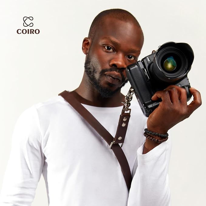 C Coiro Leather Camera Strap Crossbody
