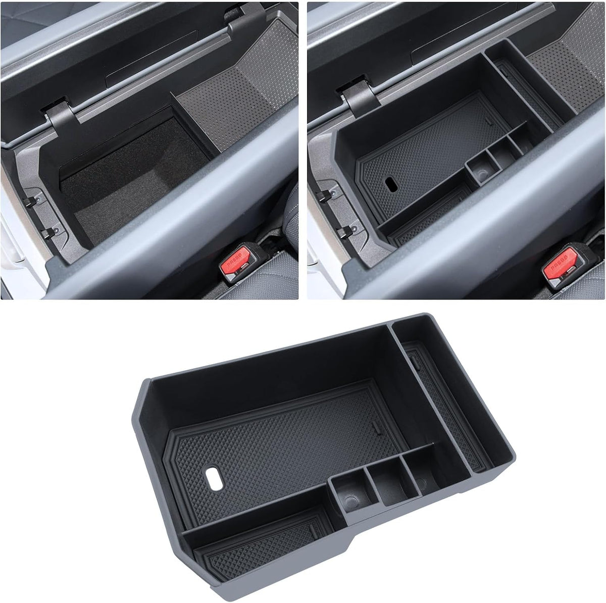 For 2022-2026 BMW IX Storage Box Console Organizer TPE Materials Lower Center Console Organizer Tray