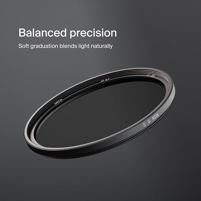 Urth 58mm Soft Graduated ND8 Lens Filter — 3-Stop, HD Optical Glass 20-Layer
