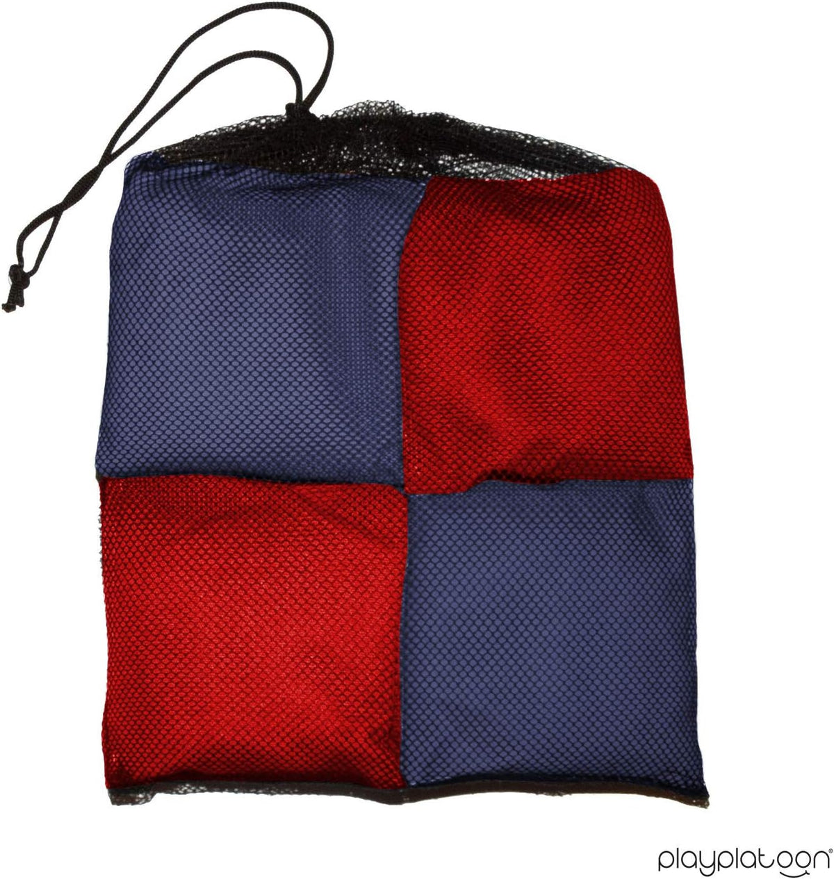 Regulation Size Cornhole Bags by Corn Filled | Set of 8 Durable Bean Bags in Red & Navy Blue