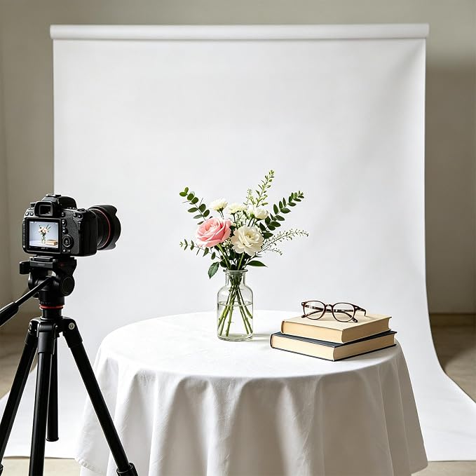 White Photography Backdrop for Photoshoot, Photo Backdrop Curtain, Perfect