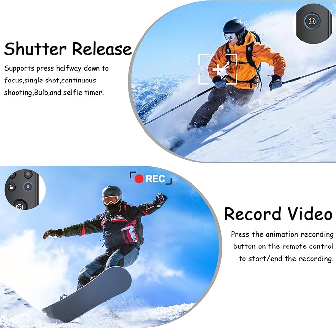 for Fujifilm Camera Rechargeable Shutter Release, AODELAN Wireless Remote