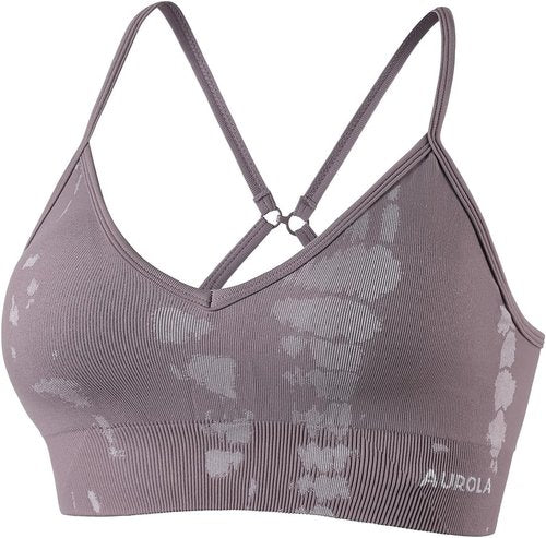 AUROLA Seamless Sports Bra - Backless Padded Strappy Design for Women | Perfect for Gym & Yoga