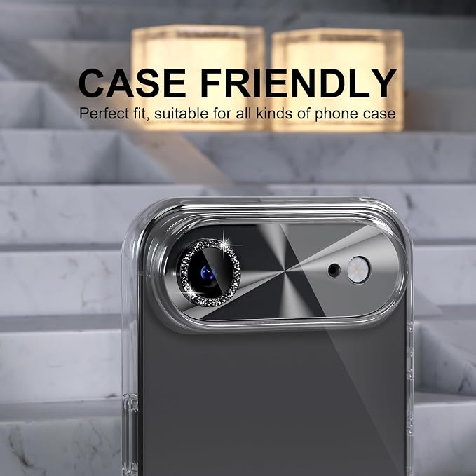Choiche Compatible for iPhone 17 Air Camera Lens Protector, Bling Camera Cover