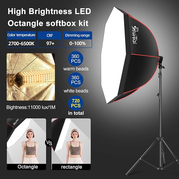 Softbox Lighting Kit, Photo Studio Soft Box Lights