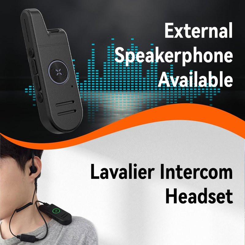 Radtel RT13 Super Mini Walkie Talkie Rechargeable, VOX Handsfree,Two Way Radio FRS Business Radio for Restaurants Hair Salons Hotels (3 Pack)