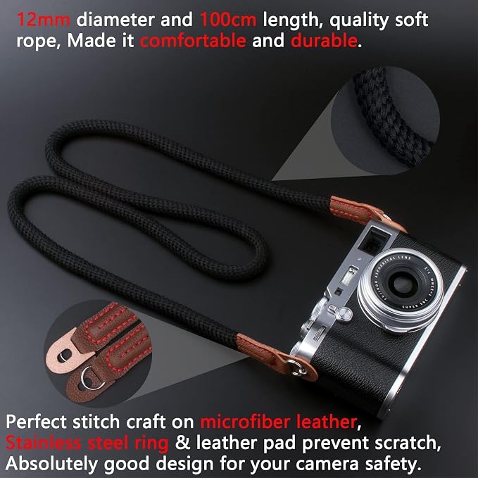 VKO Camera Strap, Soft Rope Camera Neck Strap, Shoulder Strap