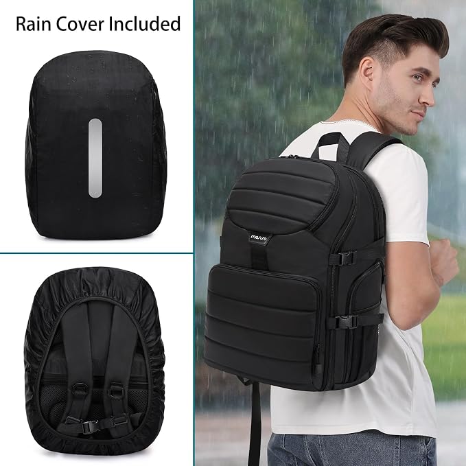 MOSISO Camera Backpack, DSLR/SLR/Mirrorless Camera Bag, Top Quick Access