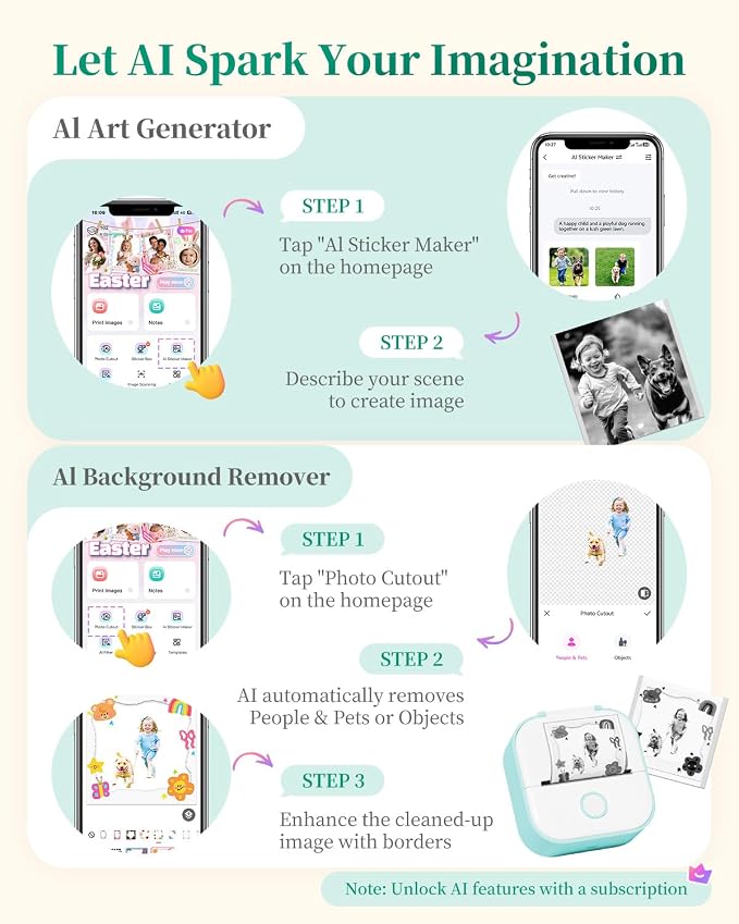 Memoking Mini Sticker Printer