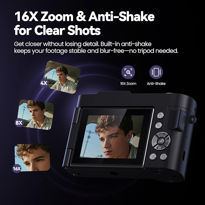 Digital Camera 4K for Photography Vlogging: 50MP Cameras for Video
