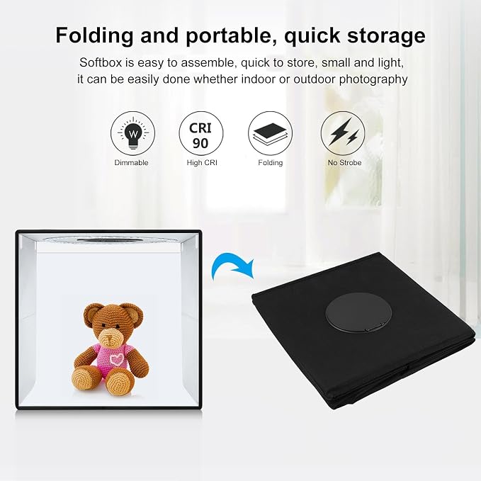 16x16x16 Inch Portable Folding Photo Studio Box