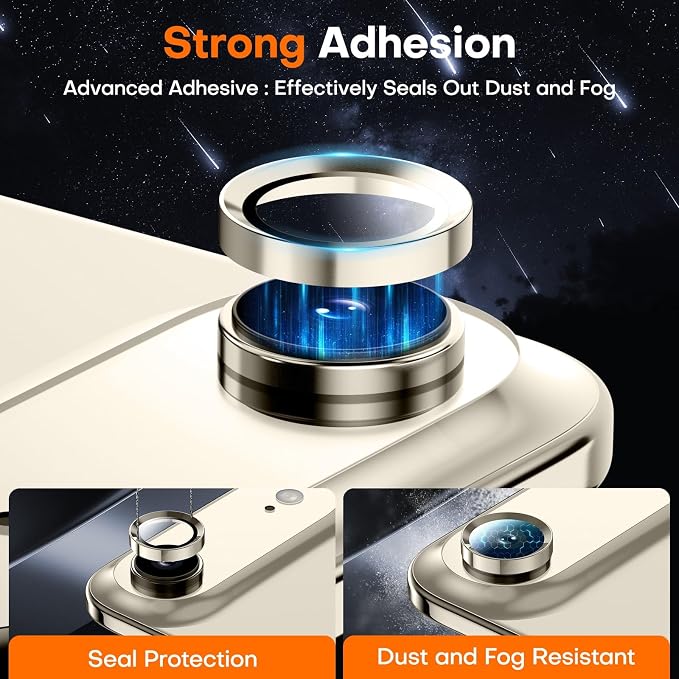 Camera Lens Protector for iPhone Air, Sapphire Glass Metal Individual Camera