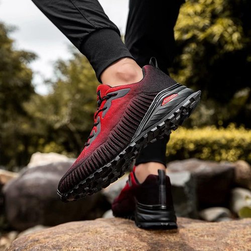 Kricely Men's Trail Running Shoes - Versatile Hiking & Walking Sneakers | Casual Outdoor Footwear
