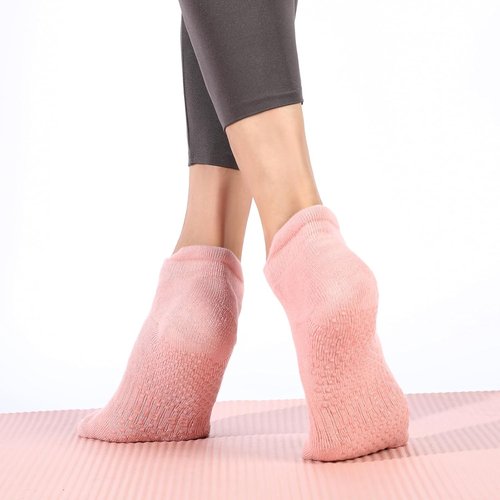 Loudashuaiqi Grip Pilates Socks - Non-Slip Athletic Yoga Socks for Women | Perfect for Barre & Hospital Workouts