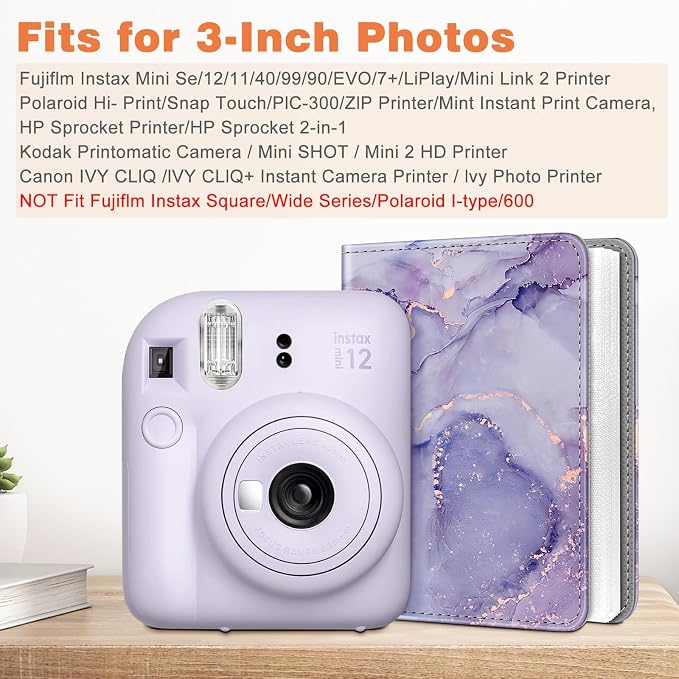 Fintie Instax Mini Photo Album for 2x3-Inch Film