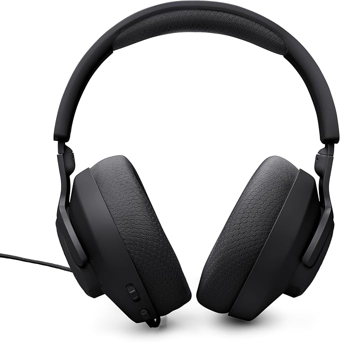 JBL Quantum 100M2 Wired Gaming Headset, Detachable Mic - Black | Memory Foam Ear Cushions And 3.5 Mm Jack Work With PC, PlayStation, Xbox, Nintendo Switch For Immersive PC Gaming Sessions