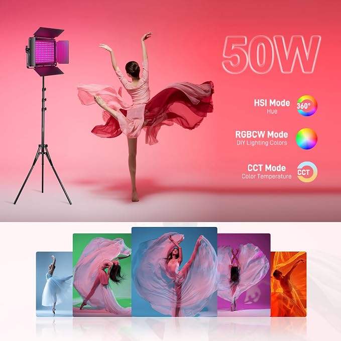 GVM Upgraded 680 RGB LED Video Light